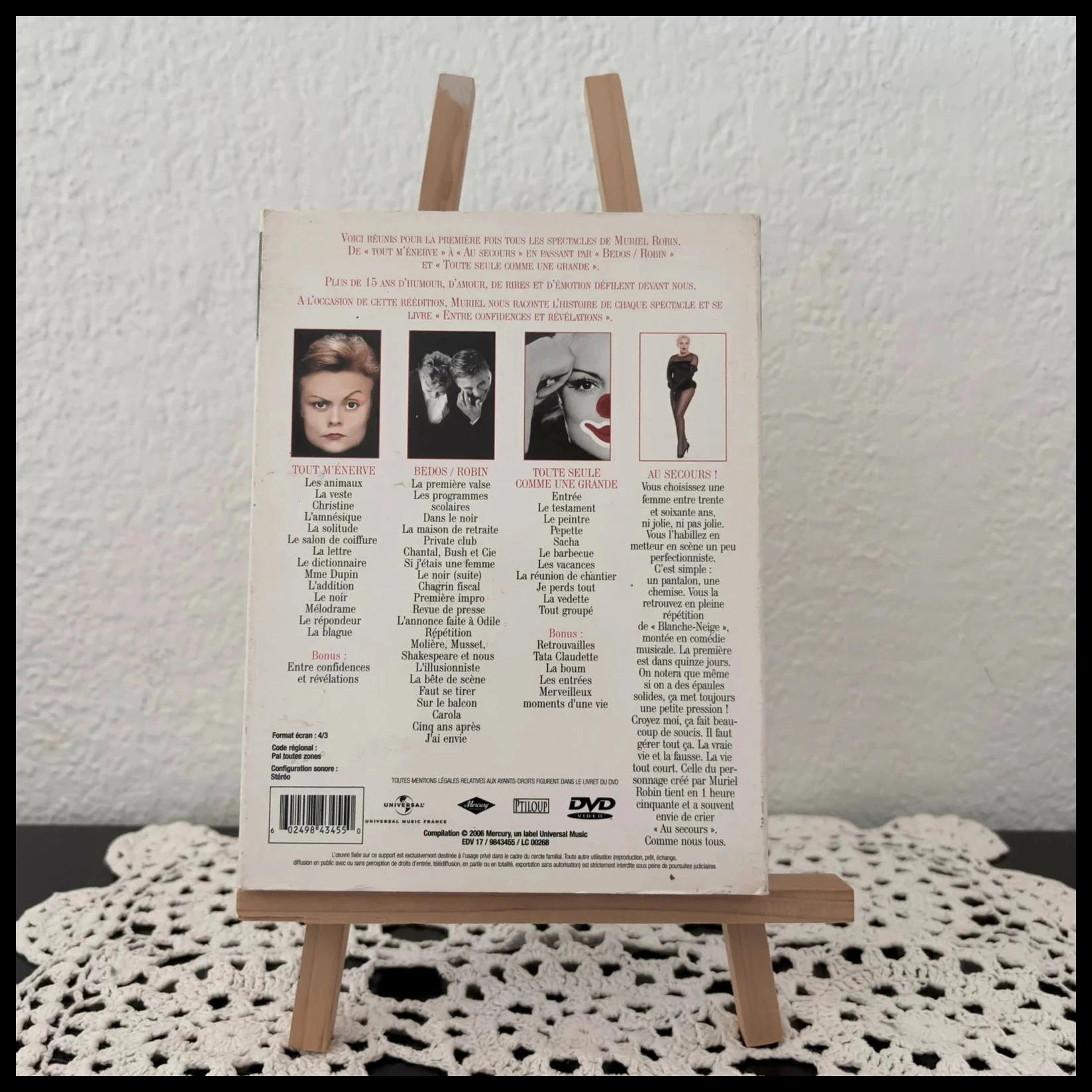 Caja de 4 DVD Muriel Robin – Integral de Espectáculos – Colección – photo 2